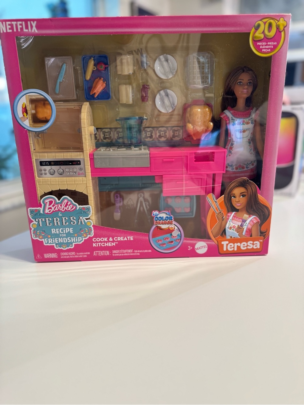 Barbie Teresa Cook & Create Kitchen Playset - Pink and Beige Accents
